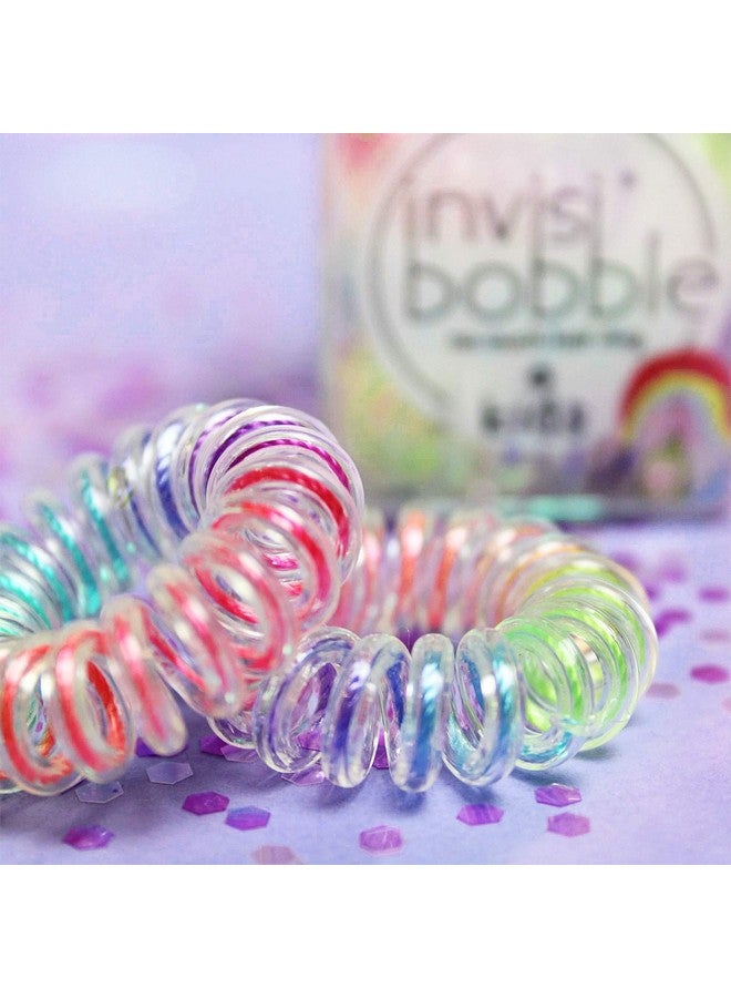 إنفيزيبوبل ربطة شعر لولبية بلاستيكية، قوس قزح - Image 4