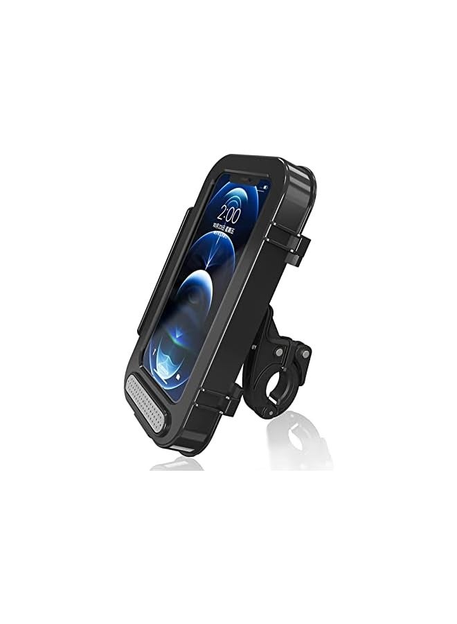 erorex Motorcycle Bike Phone Holder Waterproof, 360°Rotatable Motorbike Phone Mount Case with Touch Screen, Waterproof and Dustproof with No Lag, Suitable for Mobile Phones Within 7 Inches - Image 1