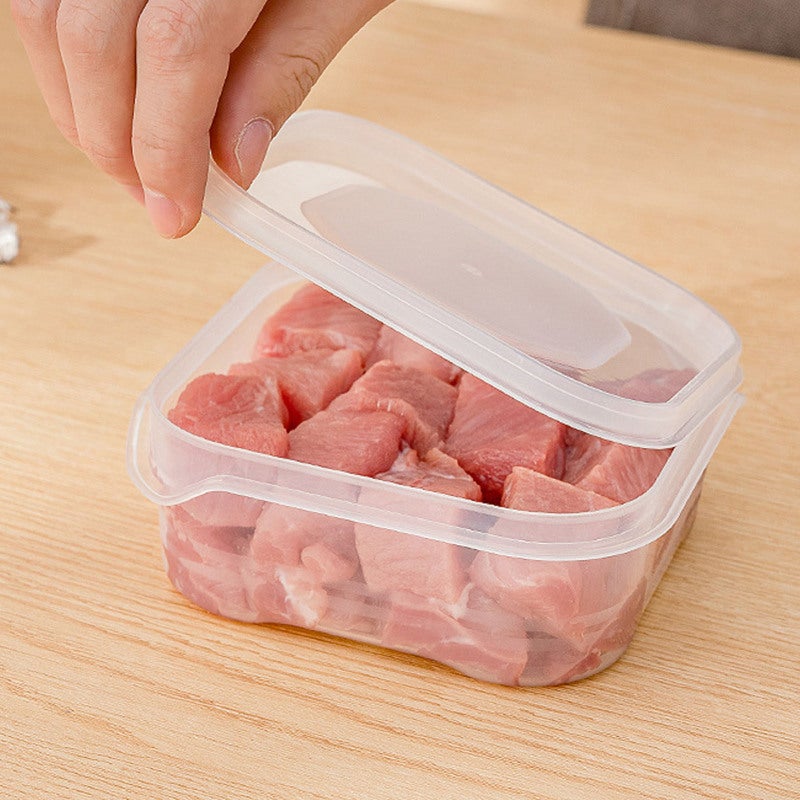 Freezer Container: Large Capacity Transparent Reusable Plastic - Odor Proof Stackable Storage Box for Kitchen Freezer Weekly Meal Prep - Image 1