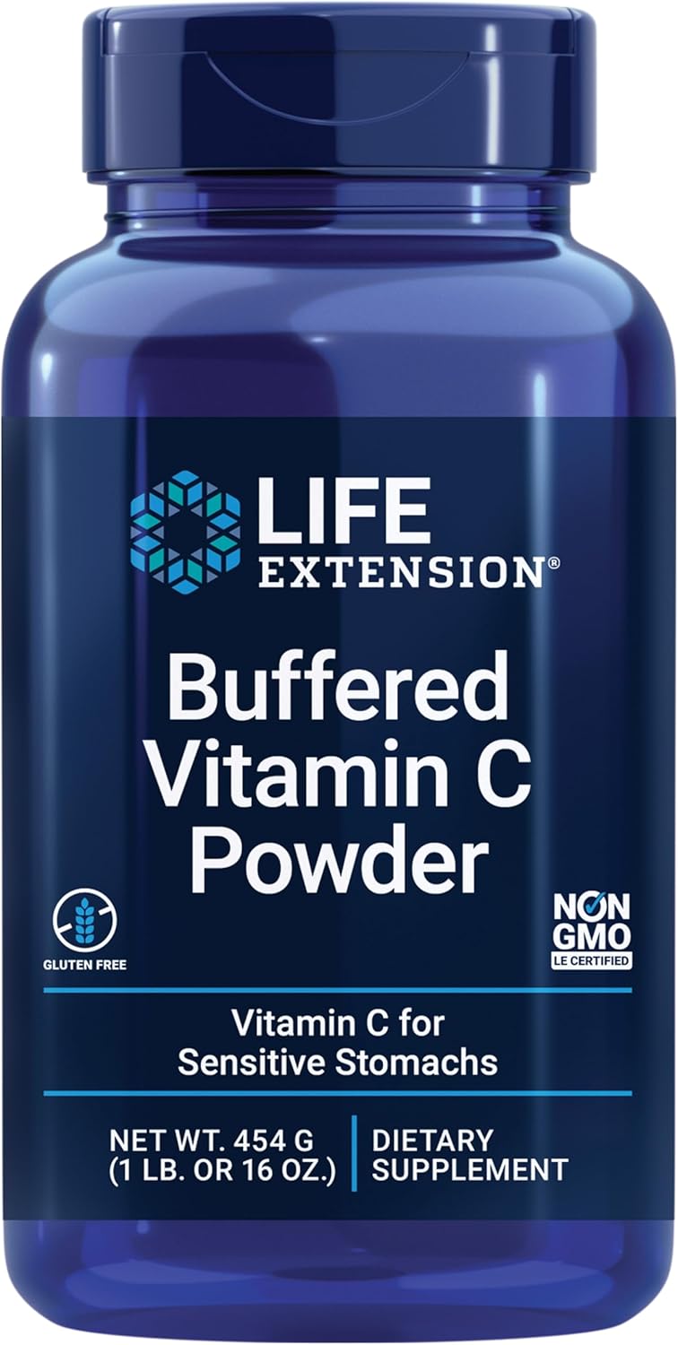 Life Extension Buffered Vitamin C Powder for Sensitive Stomachs - Image 1
