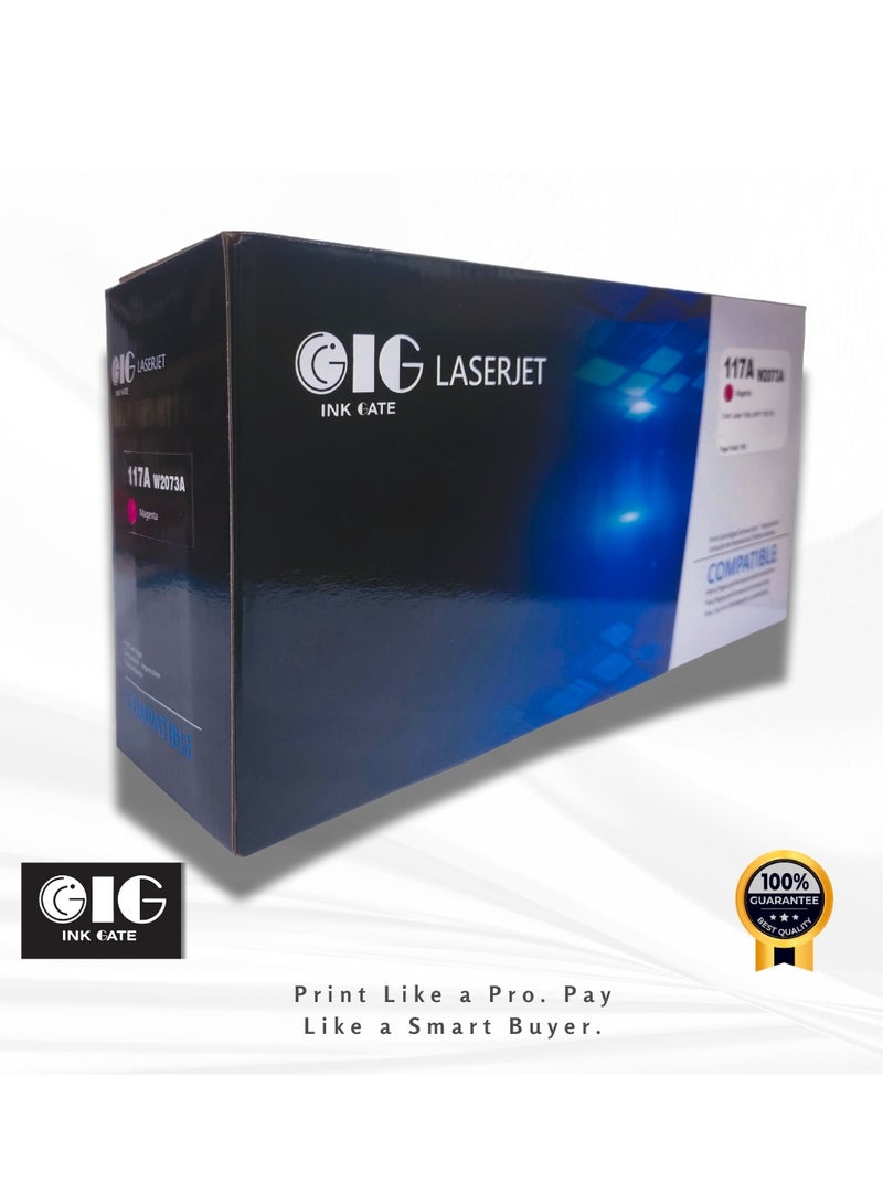 GIG IG Compatible Magenta Toner Cartridge – 117A – for HP Color Laser 150a, 150nw, MFP 178nw, MFP 179fnw (Up to 700 Pages) - Image 4