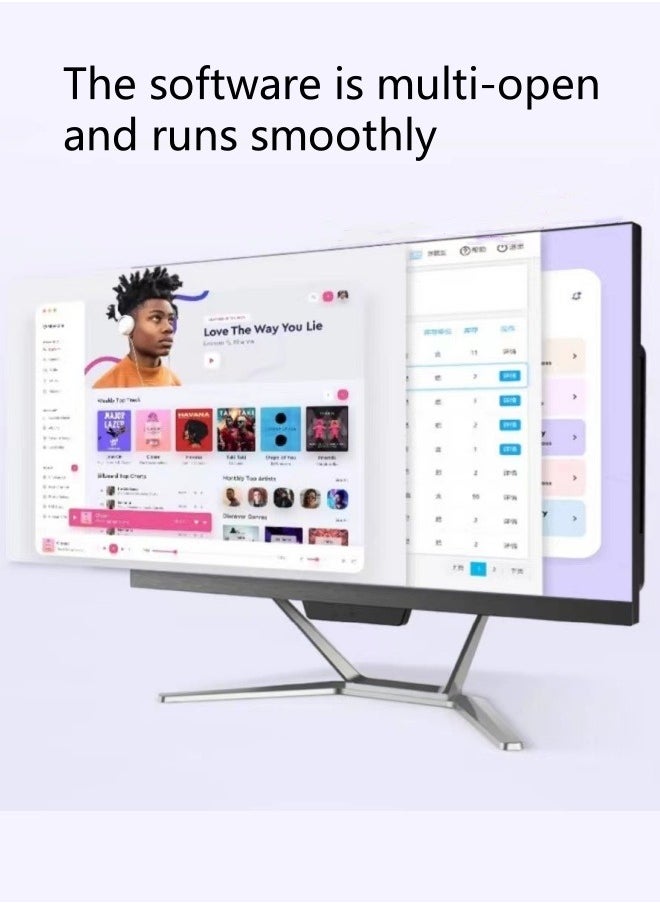 PROEFF All-in-one PC 23.8 inch Monitor i7-4790 16GB RAM/512GB SSD,3 Million Pixel Camera，English/Arabic Keyboard and Mouse,Windows10 Pro，Black  - Image 5