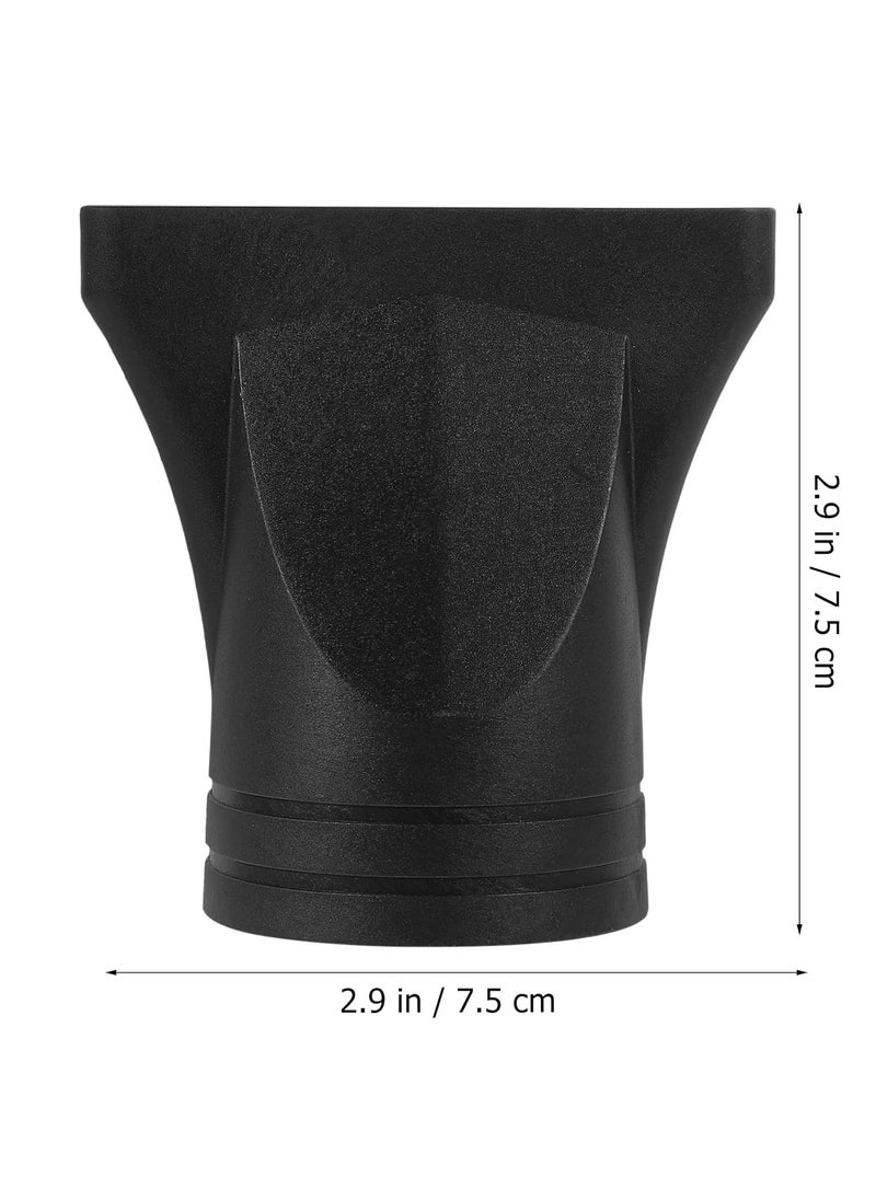 Baluue Baluue 2Pcs Black Professional Plastic Salon Hair Dryer Nozzle Replacement Narrow Concentrator Replacement Blow Flat Hairdressing Hair Styling Tool - Nozzle Inner Diameter: 4.2cm  - Image 2