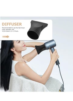 Baluue Baluue 2Pcs Black Professional Plastic Salon Hair Dryer Nozzle Replacement Narrow Concentrator Replacement Blow Flat Hairdressing Hair Styling Tool - Nozzle Inner Diameter: 4.2cm  - Image 3
