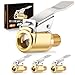 LUMITECO 4Pack Air Chuck Quick Connect Brass Tire Air Chuck with Clip Adapter Compatible with Schrader Valve No Leakage Tire Inflator Nozzle Adapter Unscrewed Connection Converted to Locking Connection - Image 2
