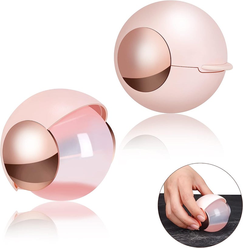 MAYCREATE® Washable Reusable Lint Roller Ball, Sticky Portable Pet Hair Removal Tool for Clothes, Portable Dog Cat Hair Remover Rollers Ball for Travel Household, Pink - Image 1