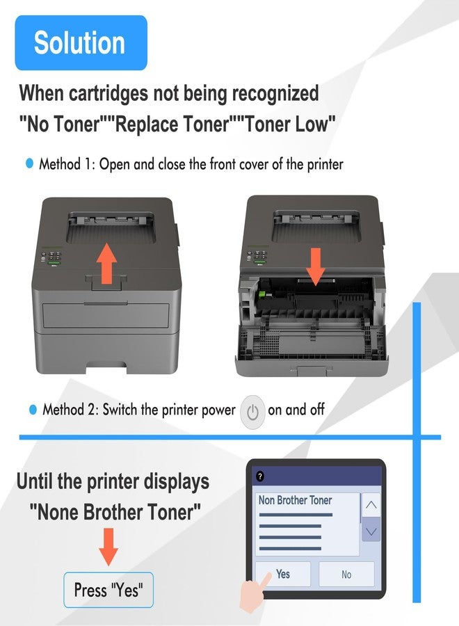 TRUE IMAGE TN830 TN830XL Toner for Brother Printer DCP-L2640DW HL-L2460DW Replacement for Brother TN830XL TN830 XL/V/R TN 830 XL Toner Cartridge with MFC-L2820DW HL-L2405W HL-L2420DW Printer High Yield (2 Black) - Image 5