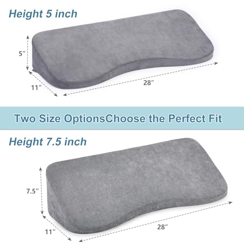 TANYOO Long Wedges for Bed Positioning Pillow for After Surgery Curved Shaped Medical Wedge Pillows for Seniors to Prevent Bed Sore and Improve Healing Process No-Slip Bottom Height 5 Inch - Image 4
