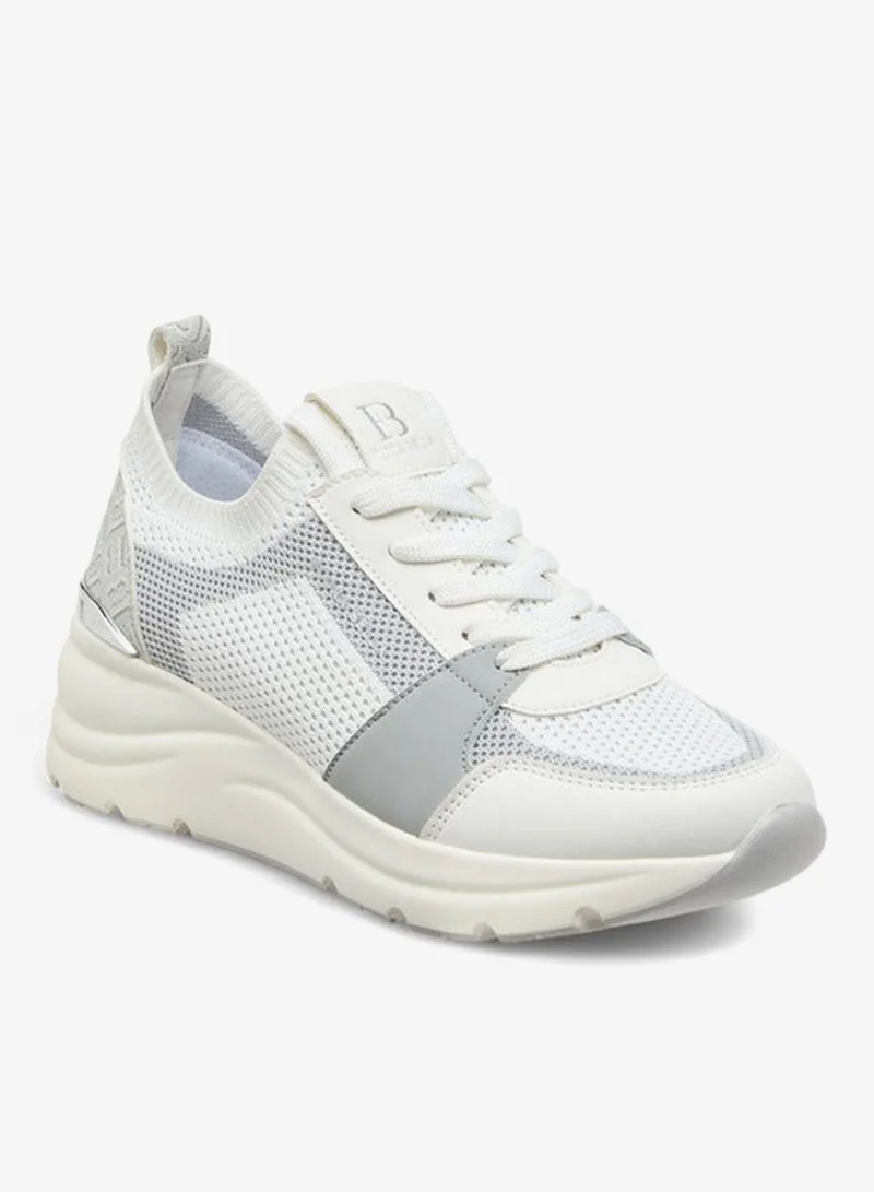 Flora Bella By Shoexpress Panelled Lace-Up Sneakers