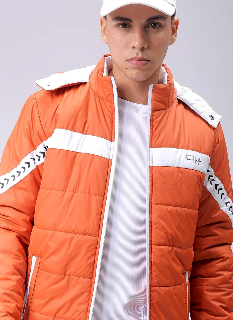 ذا انديان كراج كو Men Slim Fit Mix & Match Puffer Jackets