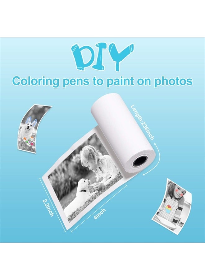 MINIBEAR 10 Rolls Print Paper for Kids Instant Print Camera Refill Print Paper Works with MINIBEAR VTech Kidizoom Camera, Zero Ink Thermal Paper Fit for Most Kids Instant Camera - Image 3