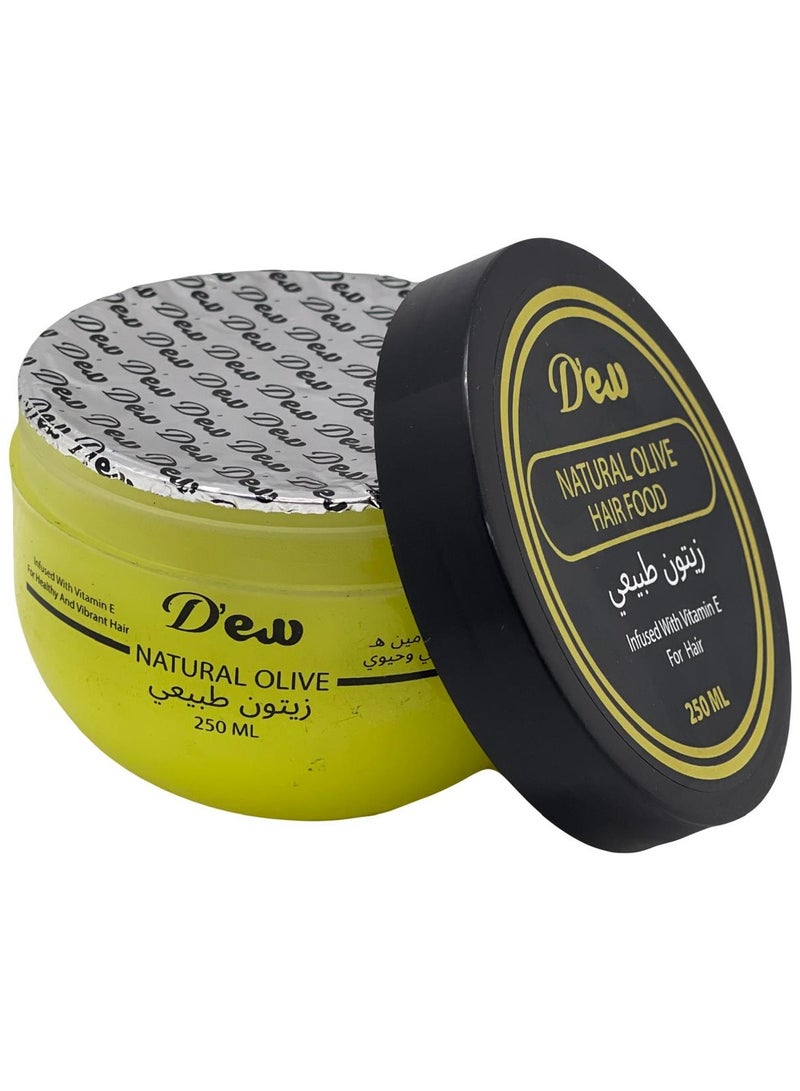 Natural Olive Hair Food Infused with Vitamin E - 250ml
