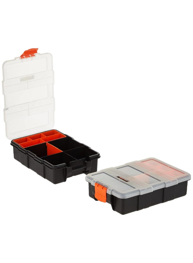 تاكتيكس طقم منظم أدوات بلاستيكي 4 في 1 أسود وبرتقالي 17.4 × 22.8 × 29 سم 320020 - Image 3