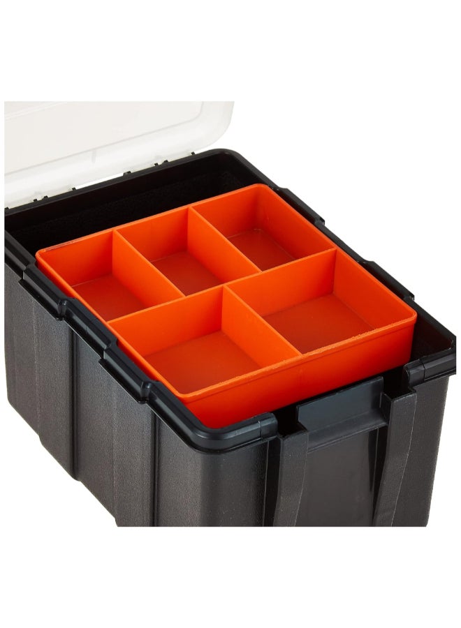 تاكتيكس طقم منظم أدوات بلاستيكي 4 في 1 أسود وبرتقالي 17.4 × 22.8 × 29 سم 320020 - Image 5