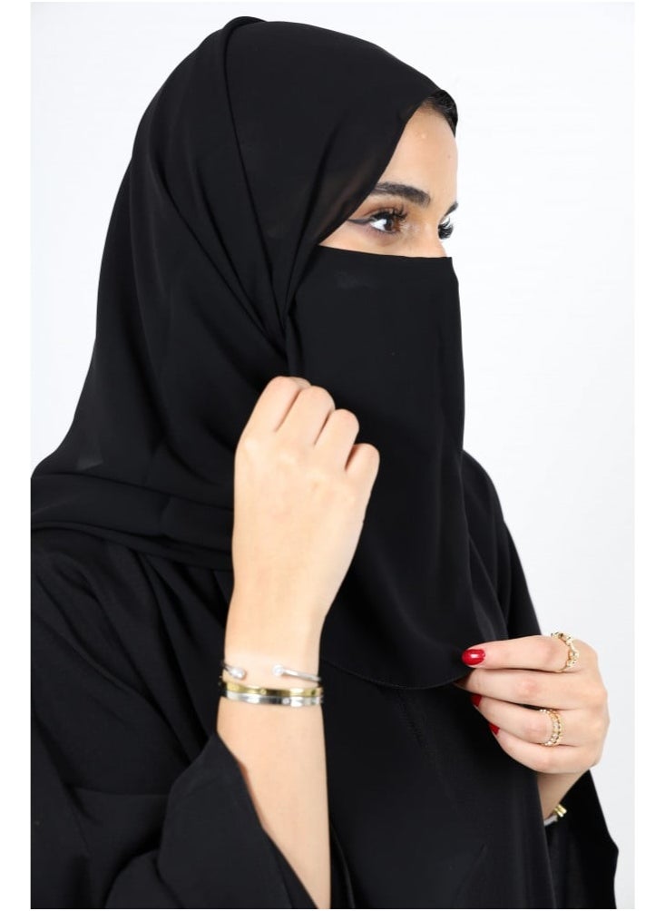 2 pieces elastic head litham, face litham, nose and mouth litham, women's litham, lithamah, niqab with litham, niqab with litham, women's mask, nose and mouth mask, elastic face cover, comfortable lithmah, daily litham, lightweight litham, practical litham, niqab with elastic, free size litham, travel litham, prayer litham, summer litham.