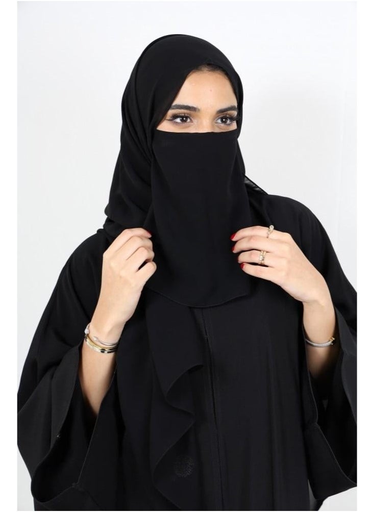 2 pieces elastic head litham, face litham, nose and mouth litham, women's litham, lithamah, niqab with litham, niqab with litham, women's mask, nose and mouth mask, elastic face cover, comfortable lithmah, daily litham, lightweight litham, practical litham, niqab with elastic, free size litham, travel litham, prayer litham, summer litham.