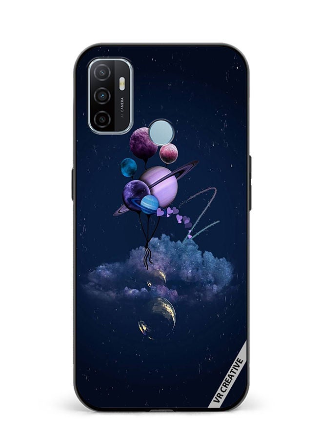 VR CREATIVE Protective Case Cover For Oppo A53 Galaxy Design Multicolour - Image 1