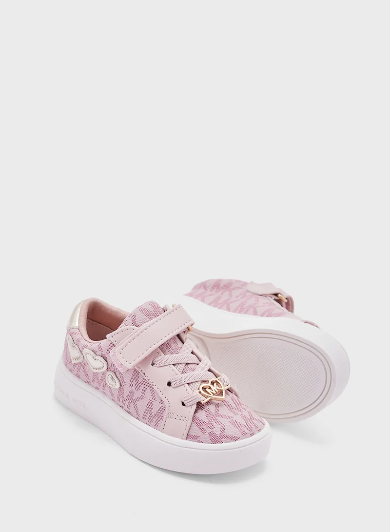 Michael Kors Kids Heritage Court Iii Ez Low Top Sneakers