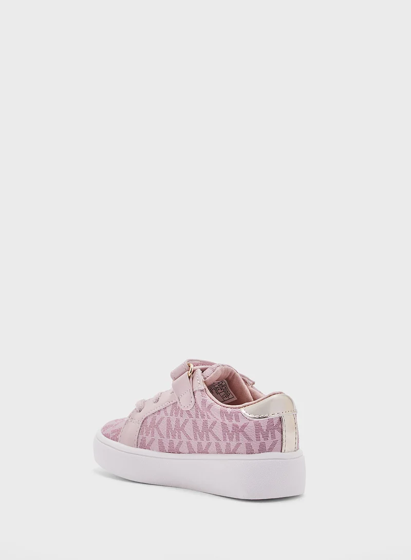 Michael Kors Kids Heritage Court Iii Ez Low Top Sneakers