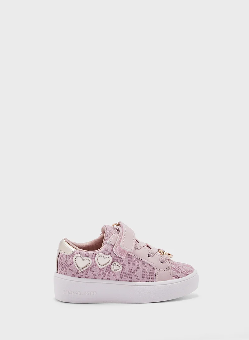 Michael Kors Kids Heritage Court Iii Ez Low Top Sneakers