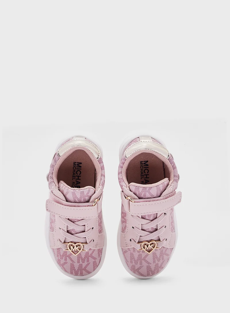 Michael Kors Kids Heritage Court Iii Ez Low Top Sneakers
