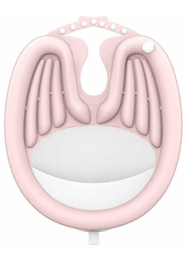 Gerenic Inflatable Shampoo Basin, Lightweight and Portable Shampoo Bowl with Air Pump- Hair Washing Tray for Bedridden, Handicapped, Seniors, Pregnant, Wheelchair Person at Home Hospitals and Salons  - Image 2