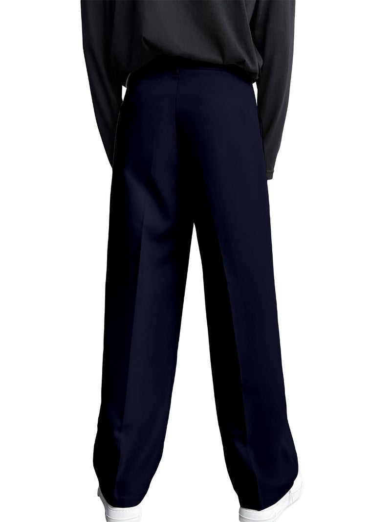 FTX Men Loose Fit Navy Formal Trouser (582_4)_28 - Image 2