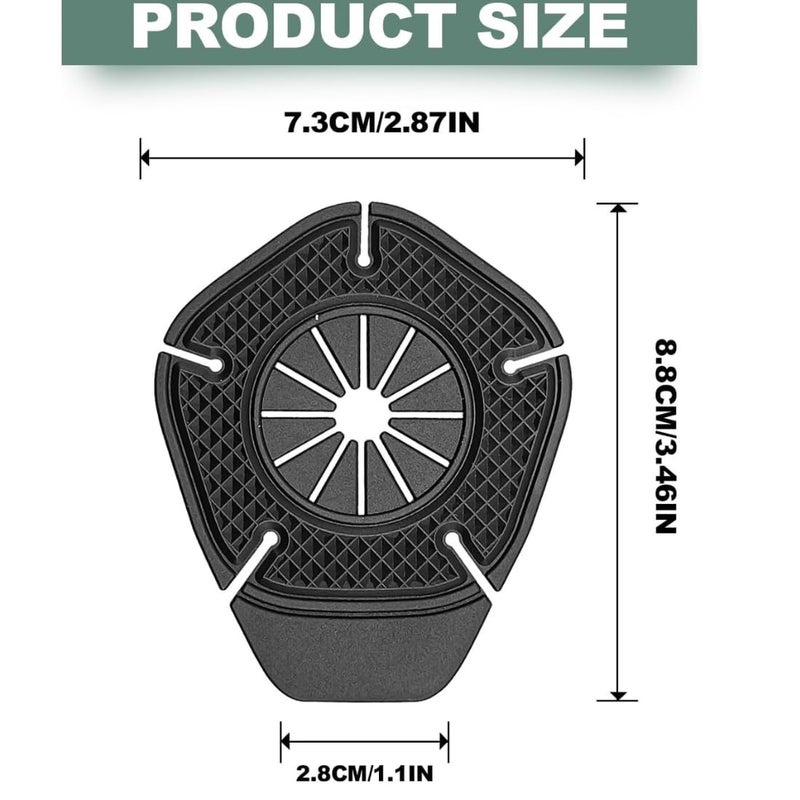 TASMAX car Accessories 2025 Wiper pad Hole Protector Pad Car Silicon Wiper 2 PCs Windshield Cars Wiper Cover Dust Front Cover Accessories Universal Weatherproof Flexible & Durable for (Black) - Image 2