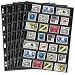 Cindeer 20 Sheets Stamp Pages Collector Album Binder Standard 9 Hole Binder Sleeves for Stamps Collecting Supplies7 Rows - Image 2