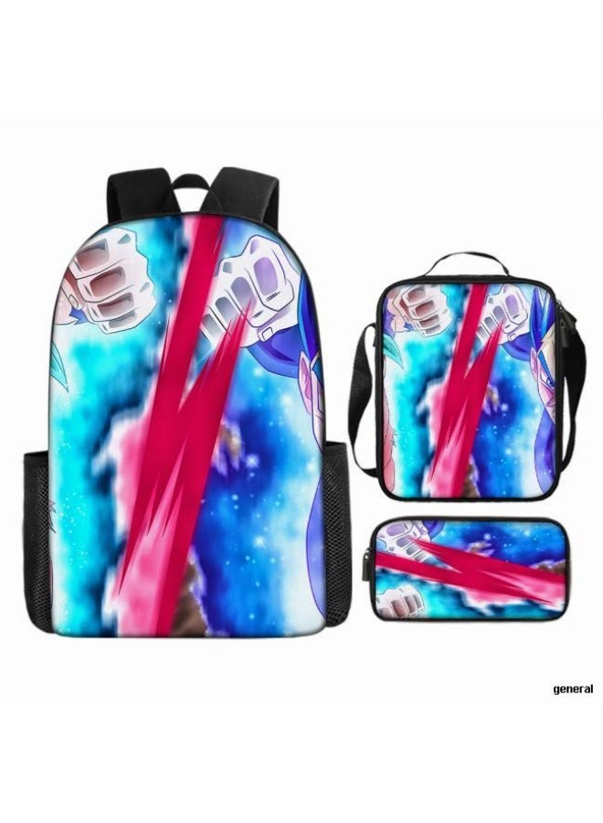 عام حقيبة الظهر المطبوعة الشائعة - مجموعة حقيبة الظهر المكونة من ثلاث قطع (يمكن استخدامها للطلاب والأطفال والأصدقاء للنزهات وتسلق الجبال وما إلى ذلك) - 98 - Image 1