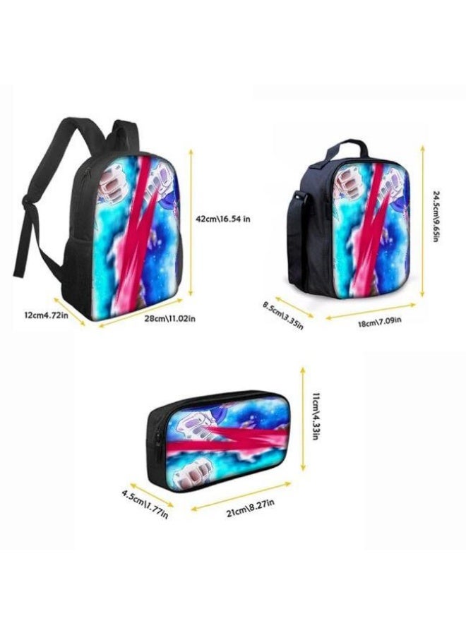 عام حقيبة الظهر المطبوعة الشائعة - مجموعة حقيبة الظهر المكونة من ثلاث قطع (يمكن استخدامها للطلاب والأطفال والأصدقاء للنزهات وتسلق الجبال وما إلى ذلك) - 98 - Image 3