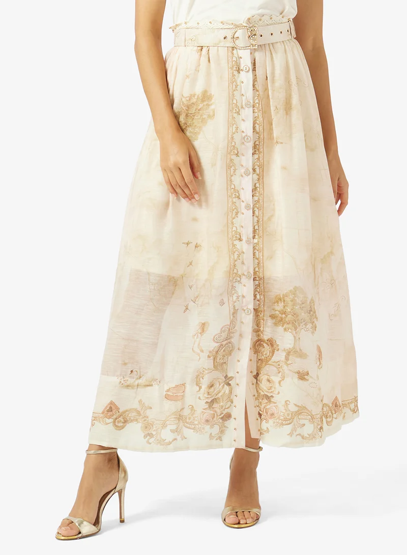 Khizana  Printed Top & Skirt Set for Women | Best Price UAE