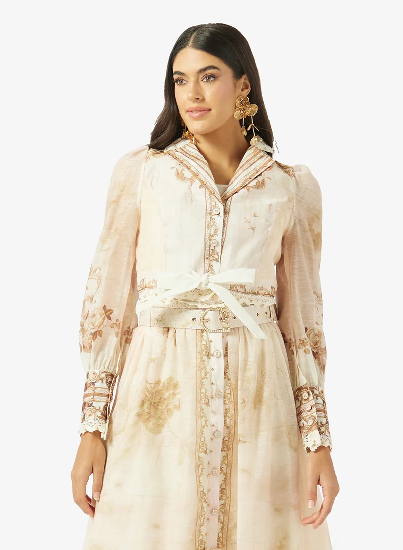 Khizana  Printed Top & Skirt Set for Women | Best Price UAE