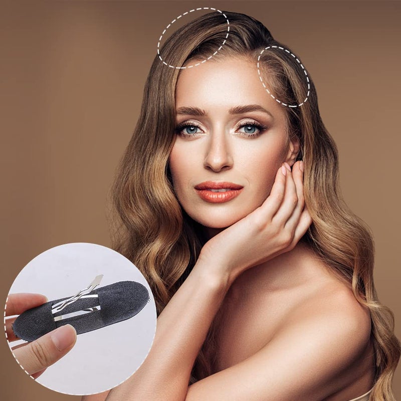 TCOTBE Women's Fluffy Princess Styling Volume Hair Pads(4) and Bump Up Combs(2) Inserts - 6 Pcs Set for DIY Hairstyles - Image 5