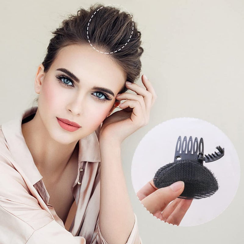 TCOTBE Women's Fluffy Princess Styling Volume Hair Pads(4) and Bump Up Combs(2) Inserts - 6 Pcs Set for DIY Hairstyles - Image 4
