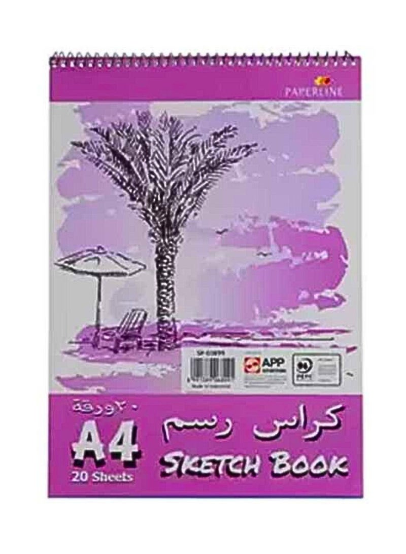 paperline Sketch Book Plain- A4 Size-20 Sheets - Image 2