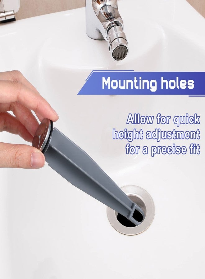 Enhon Pop up Stoppers Compatible with Moen Drain Components, Chrome Bathroom Sink Drain Plunger, 4-7/8 Tall, 1-1/4 Cap Dia, with 1 Mounting Hole and Gasket Seal, Replacement for 88994 (3 Pack) - Image 5