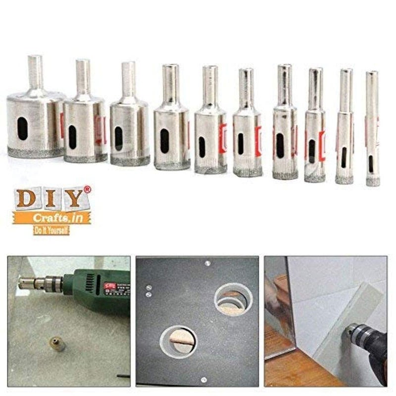 Diy Crafts 11144 India 302707167827 Diamond Drill Bits Hole Saw Drill Bits Hollow Extractor Remover Set Tools, Multicolor, 13 Piece - Image 2