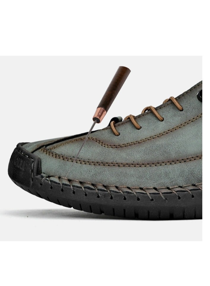 Men's Mid Size Outdoor Casual Shoes, Work Clothes, Sewn Men's Shoes - Image 4