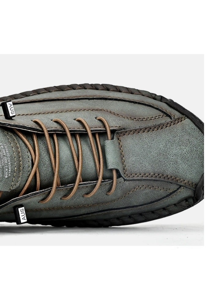 Men's Mid Size Outdoor Casual Shoes, Work Clothes, Sewn Men's Shoes - Image 2