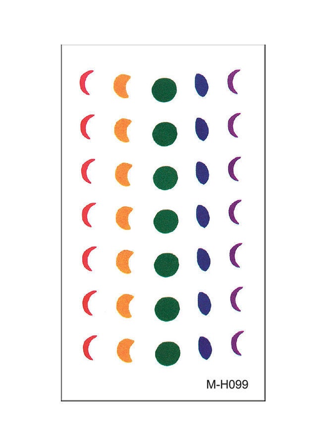 NIBEMINENT Waterproof Fashionable Temporary Tattoo Sticker Multicolour - Image 1