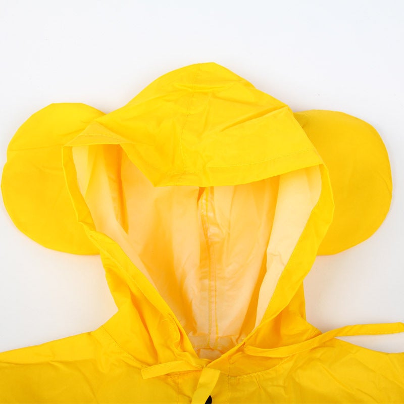 Korean Fashion Cape Children'S Poncho Boys And Girls Baby Raincoat Poncho Small And Medium-Sized Children'S Poncho Three-Color Poncho - Image 3