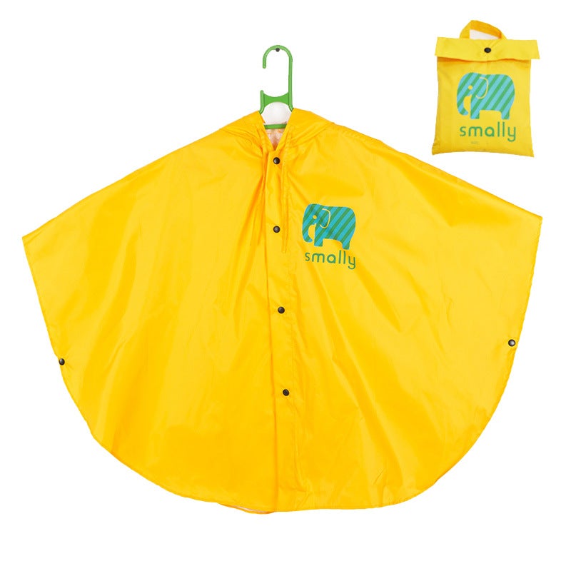Korean Fashion Cape Children'S Poncho Boys And Girls Baby Raincoat Poncho Small And Medium-Sized Children'S Poncho Three-Color Poncho - Image 5