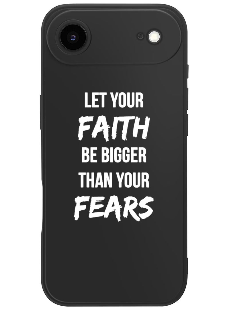 Theodor Protective Slim Fit Case Liquid Silicone Cover with Full Body Protection Anti-Scratch Shockproof Case For Apple iPhone 17 Air (Black) let-your-faith - White - Image 1