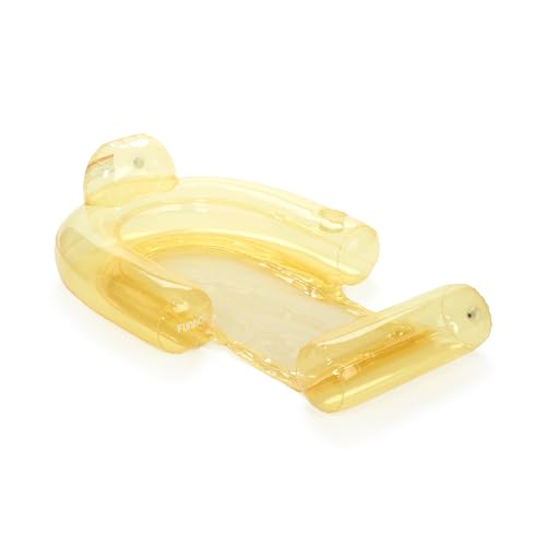 FUNBOY Clear Yellow Mesh Chair 2-in-1 Water Chair with Cooling Mesh and Water Hammock Inflatable Pool Float. - Image 4