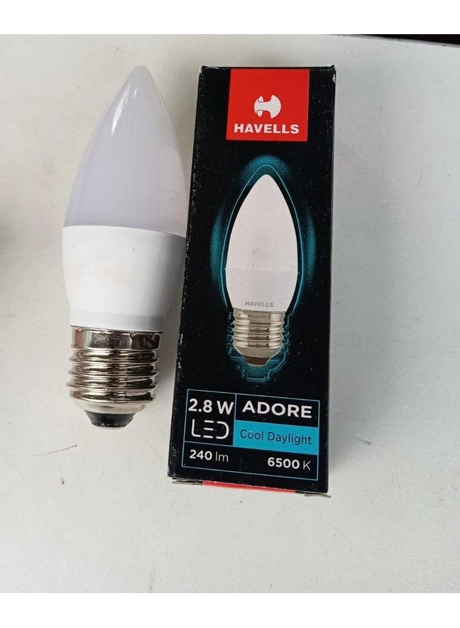 HAVELLS 2.8W LED E27 Bulb|Energy Efficient| Frosted diffuser| Non-Dimmable| Shatter Resistant|Saves Upto 85% Energy|Elegant Design|Upto 4KV Surge Protection|BIS Approved|Pack of 1