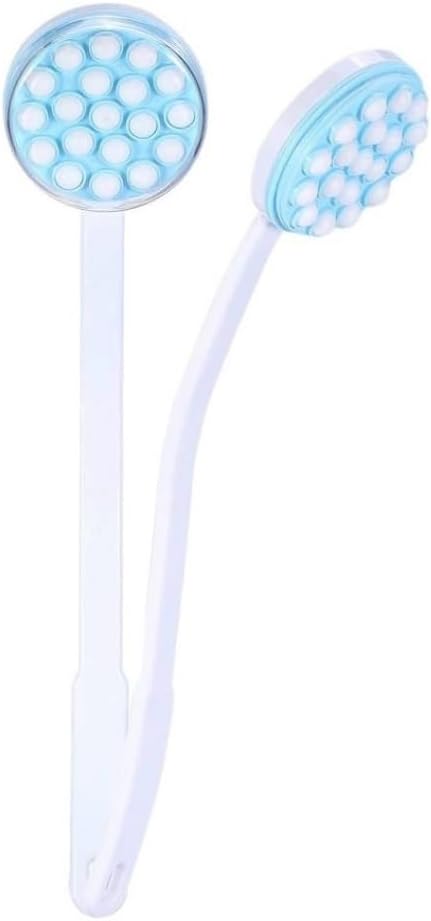 Rotekt1740 Handled Lotion Oil Cream Applicator Body Leg Bath Brush Massager Massaging Tool for Back Arms Legs - Image 1