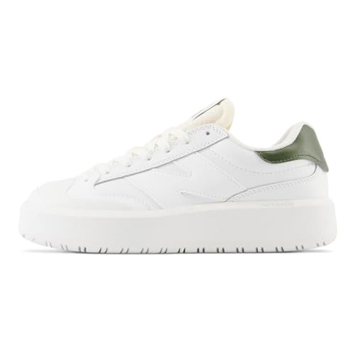 New Balance Women's CT302 Court Sneaker, White/Kombu/Shadow Grey, 10 Medium US - Image 3