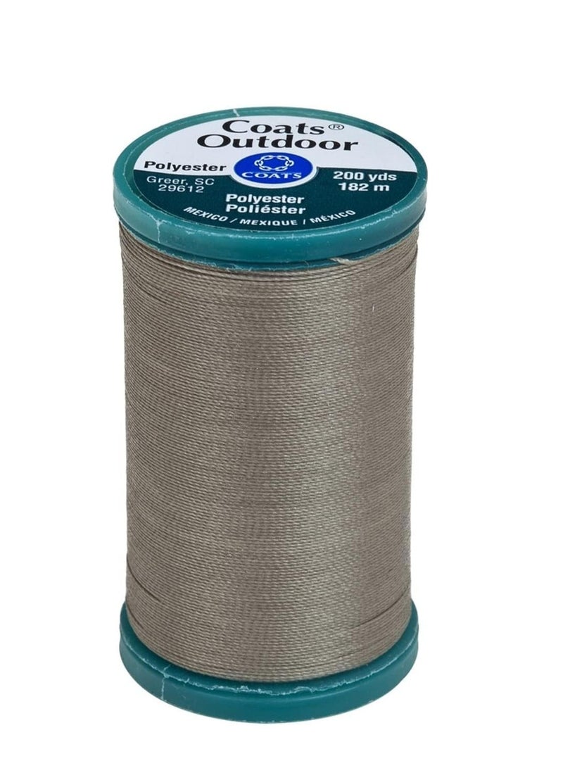 COATS&CLARK D71-0025 Outdoor Living Thread, Mini King Spool, 200-Yard, Steel