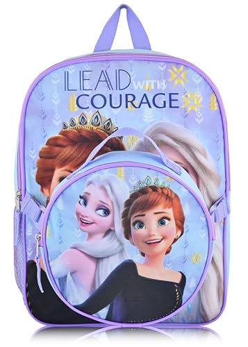 Fast Forward Disney Frozen Backpack With Lunch Box for Kids Elsa and Anna Insulated Lunch Bag Lunch Box for Girls Boys Toddlers Frozen Backpack for School and Reusable Lunchbox - Image 3